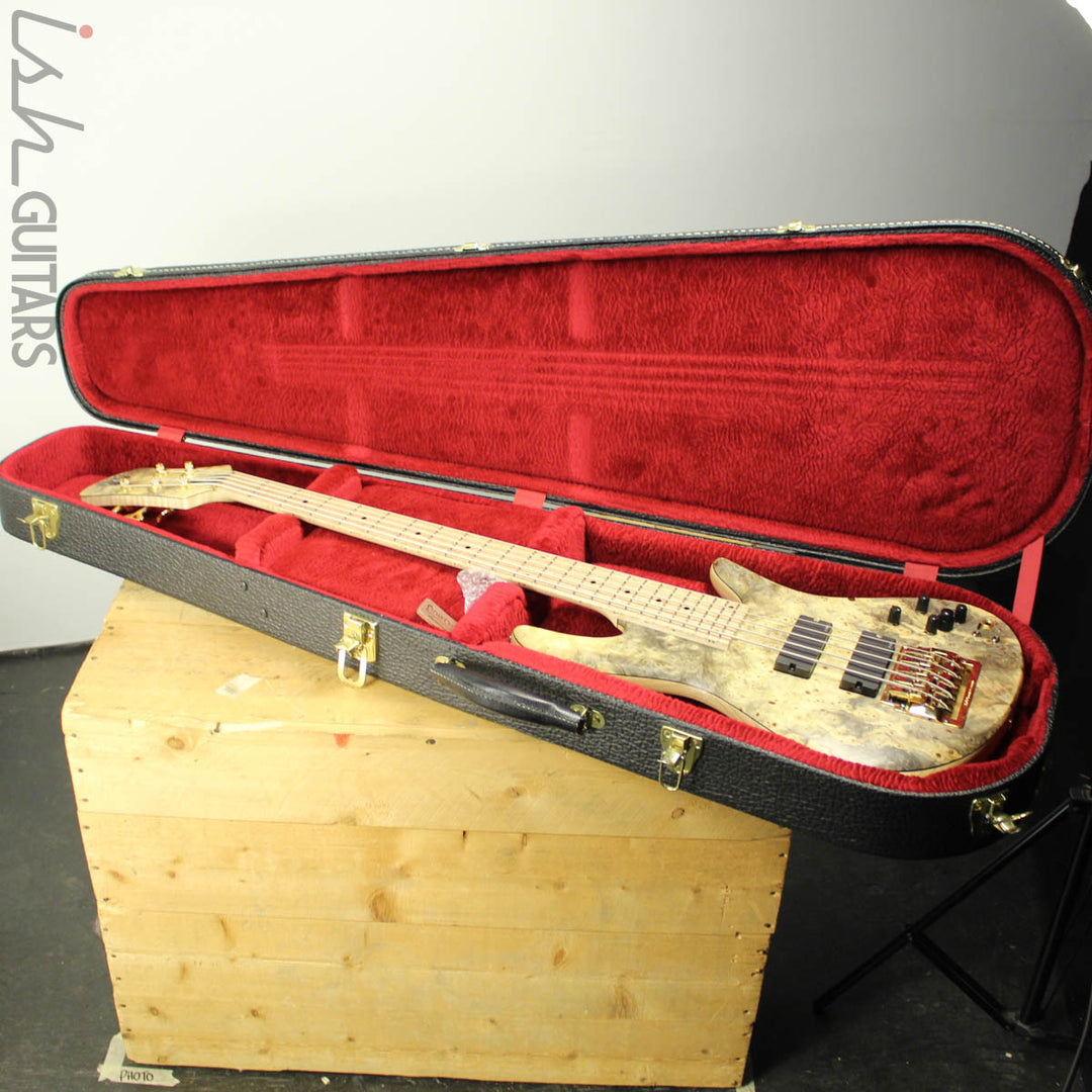 2016 Fodera Emperor Deluxe 5-String Buckeye Burl RARE Bass Tremolo