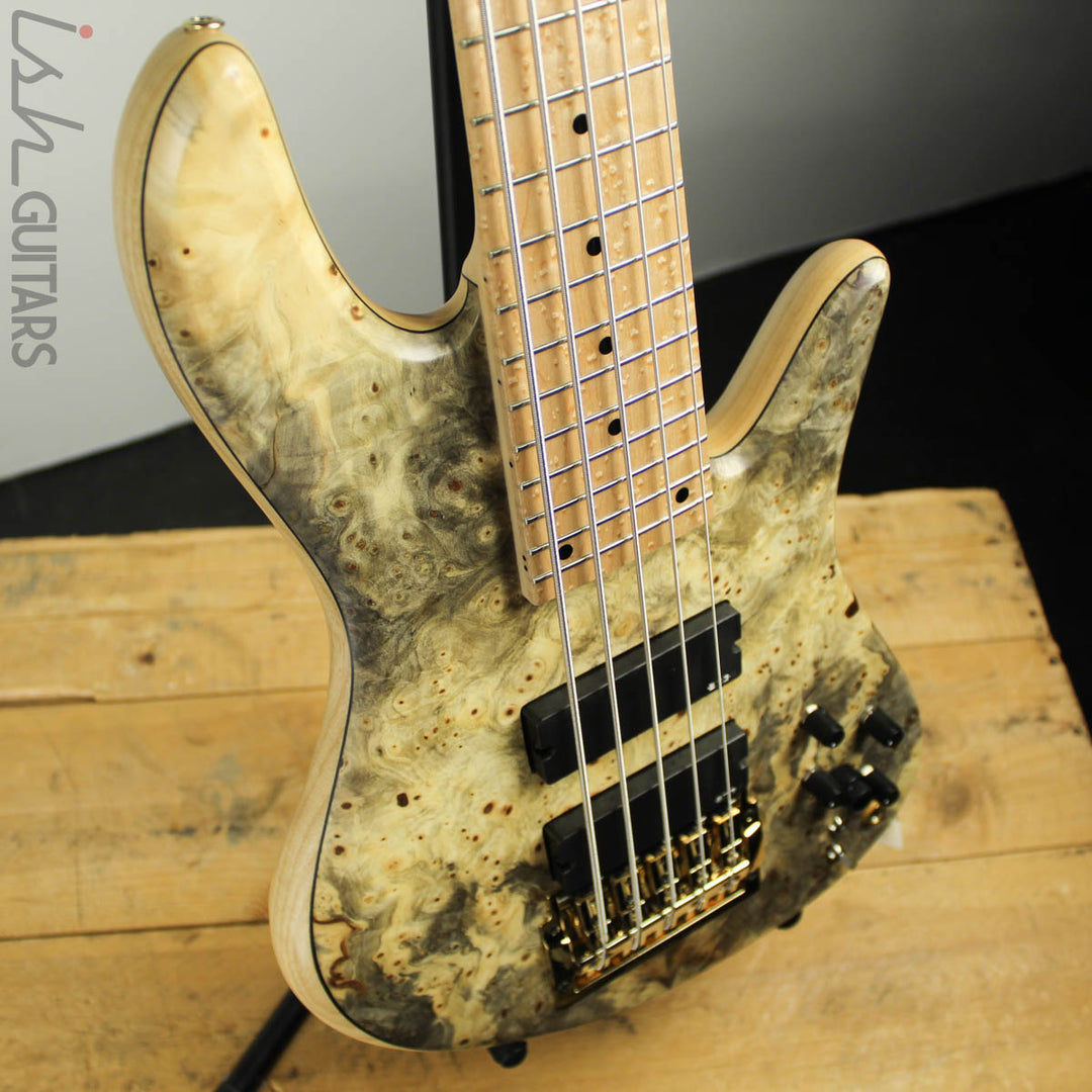 2016 Fodera Emperor Deluxe 5-String Buckeye Burl RARE Bass Tremolo