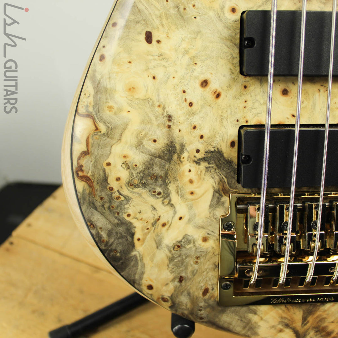 2016 Fodera Emperor Deluxe 5-String Buckeye Burl RARE Bass Tremolo