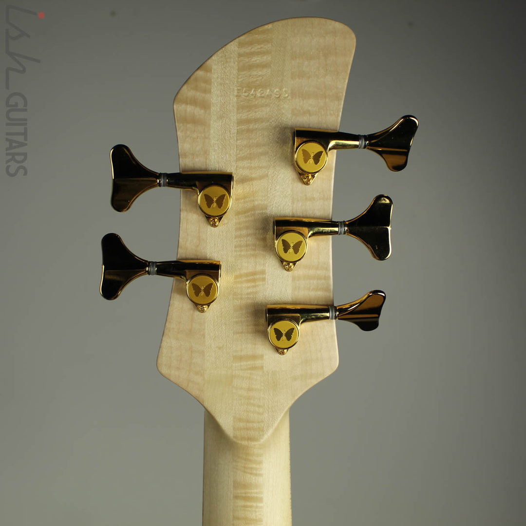 2016 Fodera Emperor Deluxe 5-String Buckeye Burl RARE Bass Tremolo