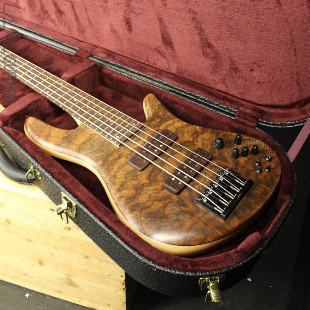 Fodera Emporer Bolt-on NAMM 2019 Bass Walnut Feather Crotch Top