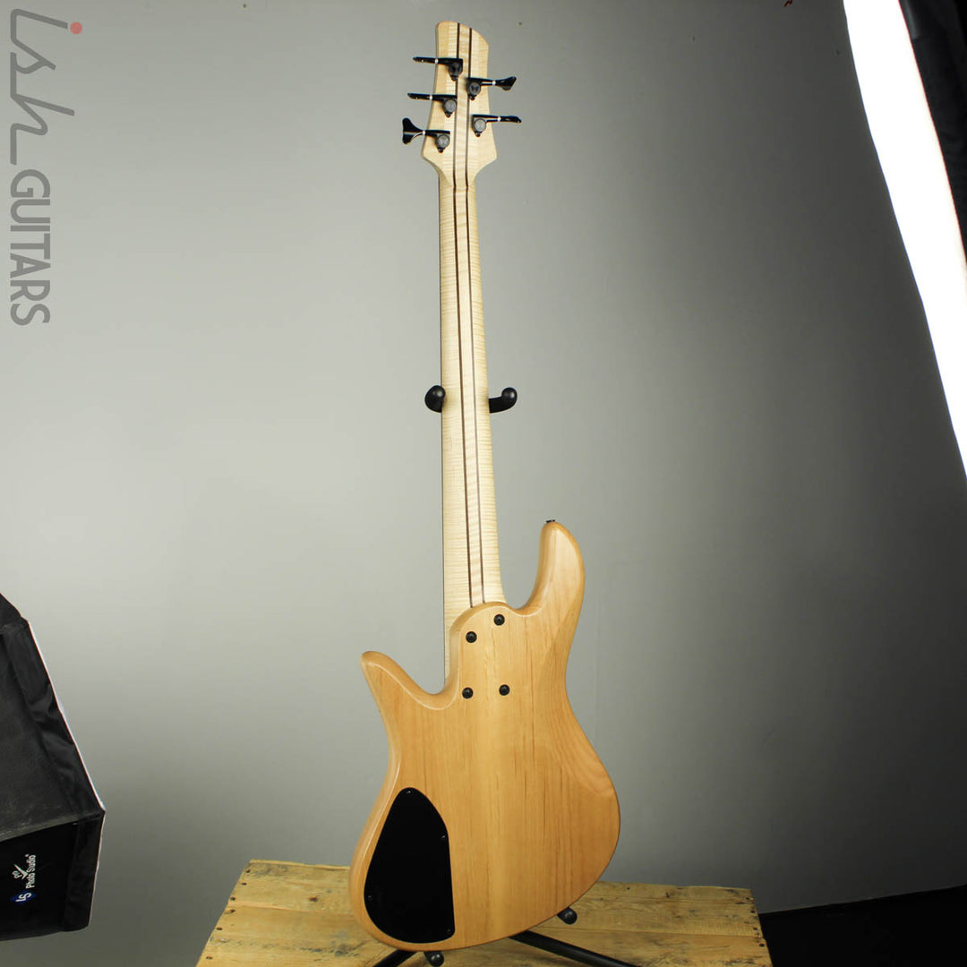 Fodera Emporer Bolt-on NAMM 2019 Bass Walnut Feather Crotch Top