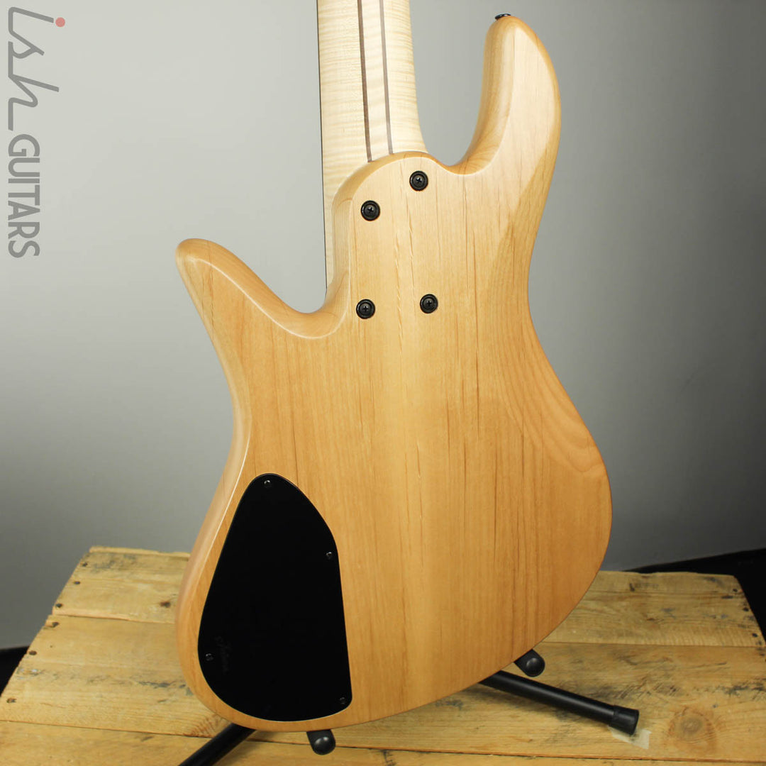 Fodera Emporer Bolt-on NAMM 2019 Bass Walnut Feather Crotch Top