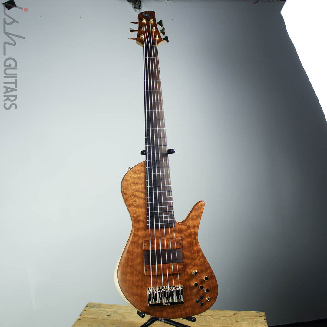 2018 Fodera Six String Emperor II Elite Quilted Mahogany/Ash