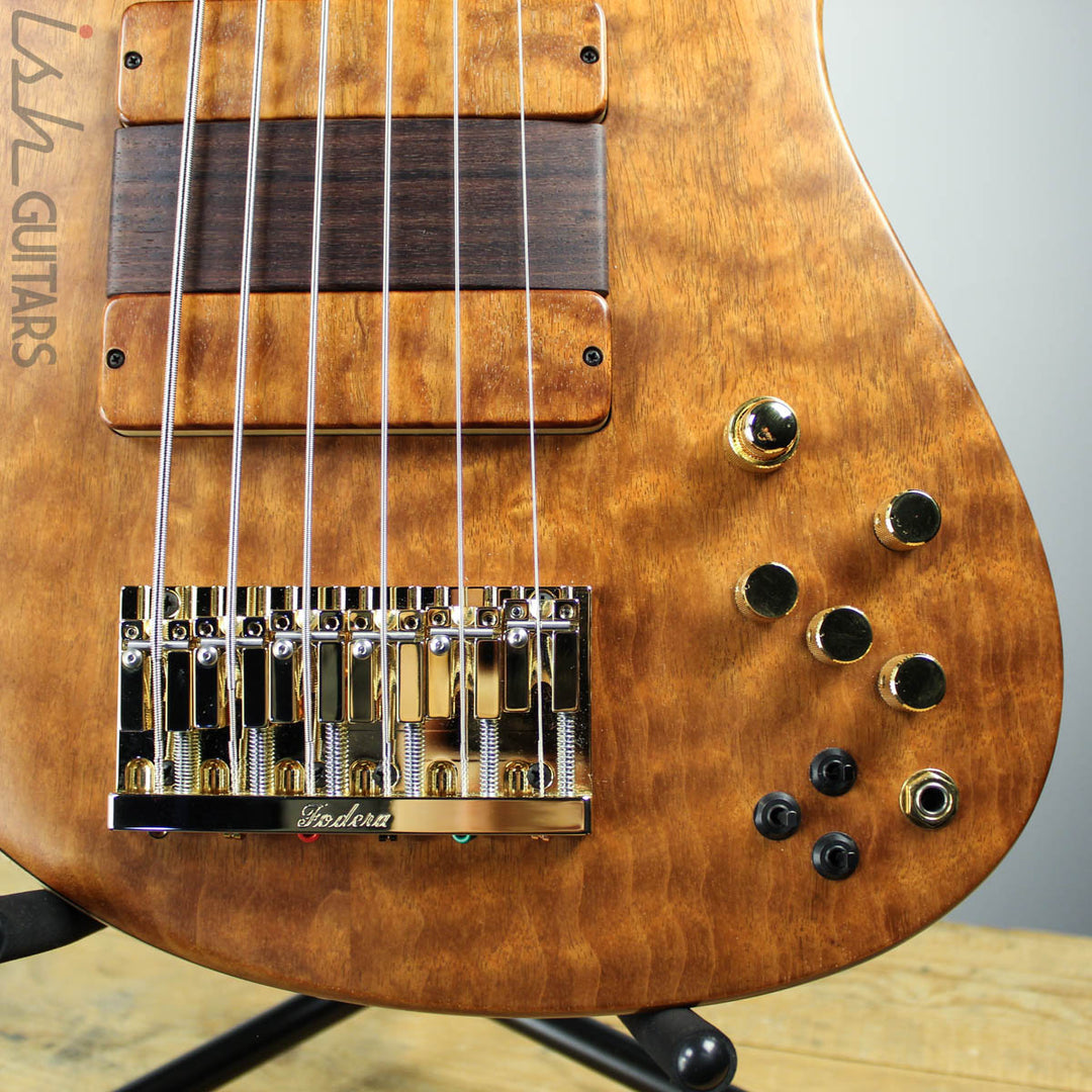 2018 Fodera Six String Emperor II Elite Quilted Mahogany/Ash