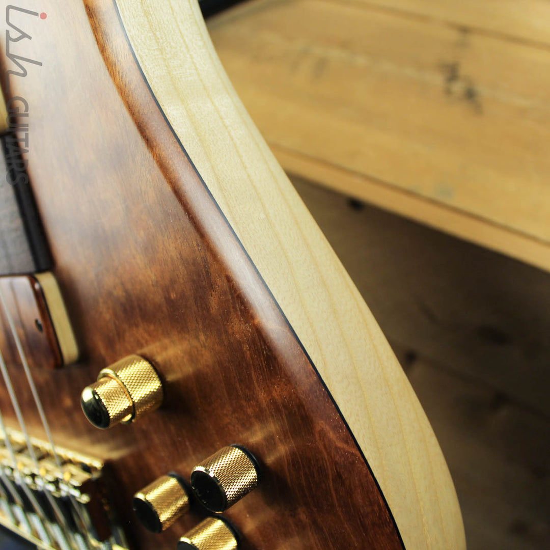 2018 Fodera Six String Emperor II Elite Quilted Mahogany/Ash