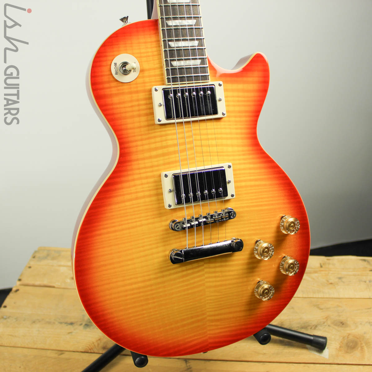 2003 Epiphone 1960 Tribute Plus Les Paul Cherry Sunburst – Ish Guitars