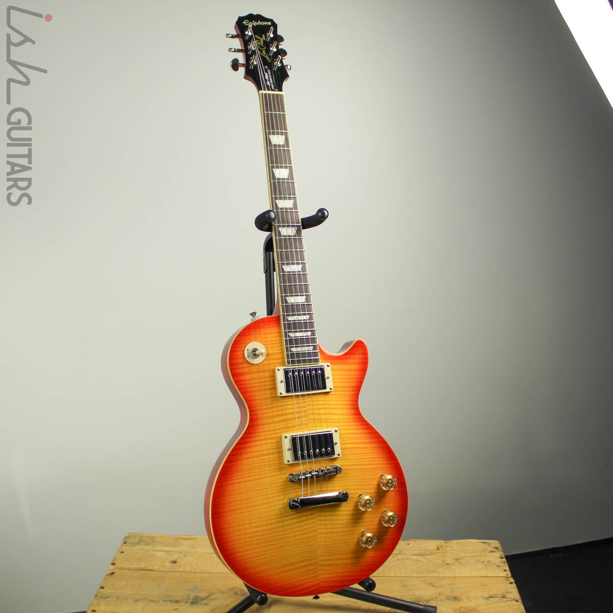 2003 Epiphone 1960 Tribute Plus Les Paul Cherry Sunburst – Ish Guitars