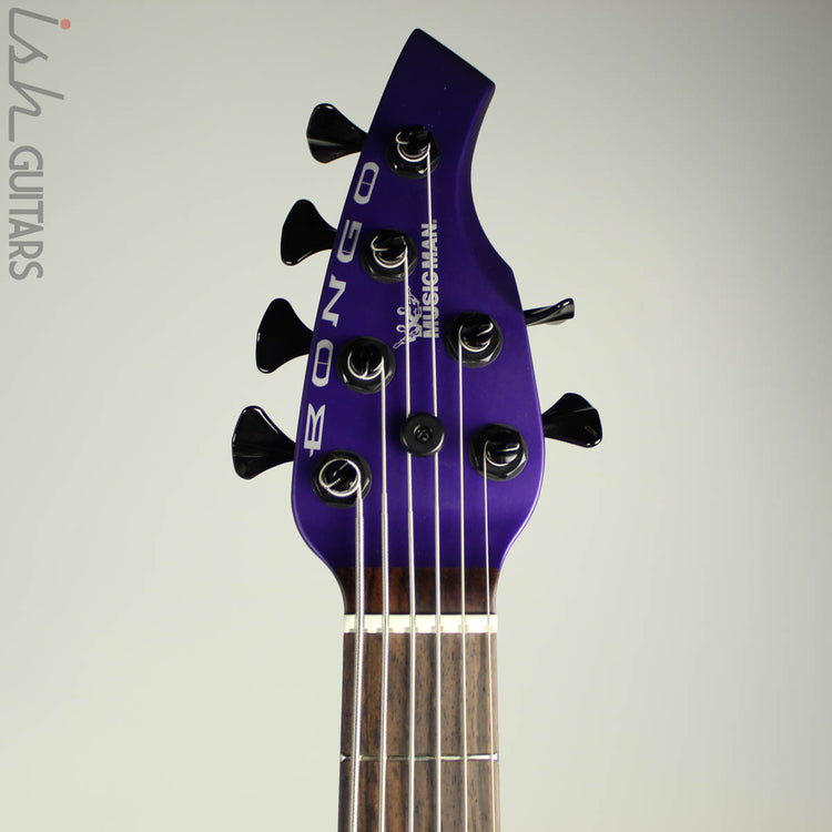Ernie Ball Music Man Bongo 6 HH Firemist Purple – Ish Guitars