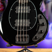 2020 Ernie Ball Music Man Stingray Special HH 4-String Bass Black Ebony Fretboard