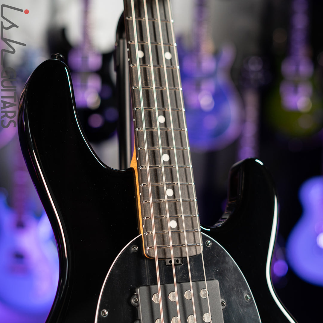 2020 Ernie Ball Music Man Stingray Special HH 4-String Bass Black Ebony Fretboard