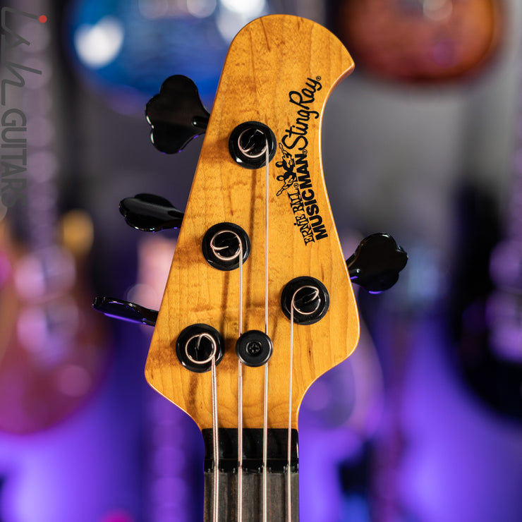 2020 Ernie Ball Music Man Stingray Special HH 4-String Bass Black Ebony Fretboard