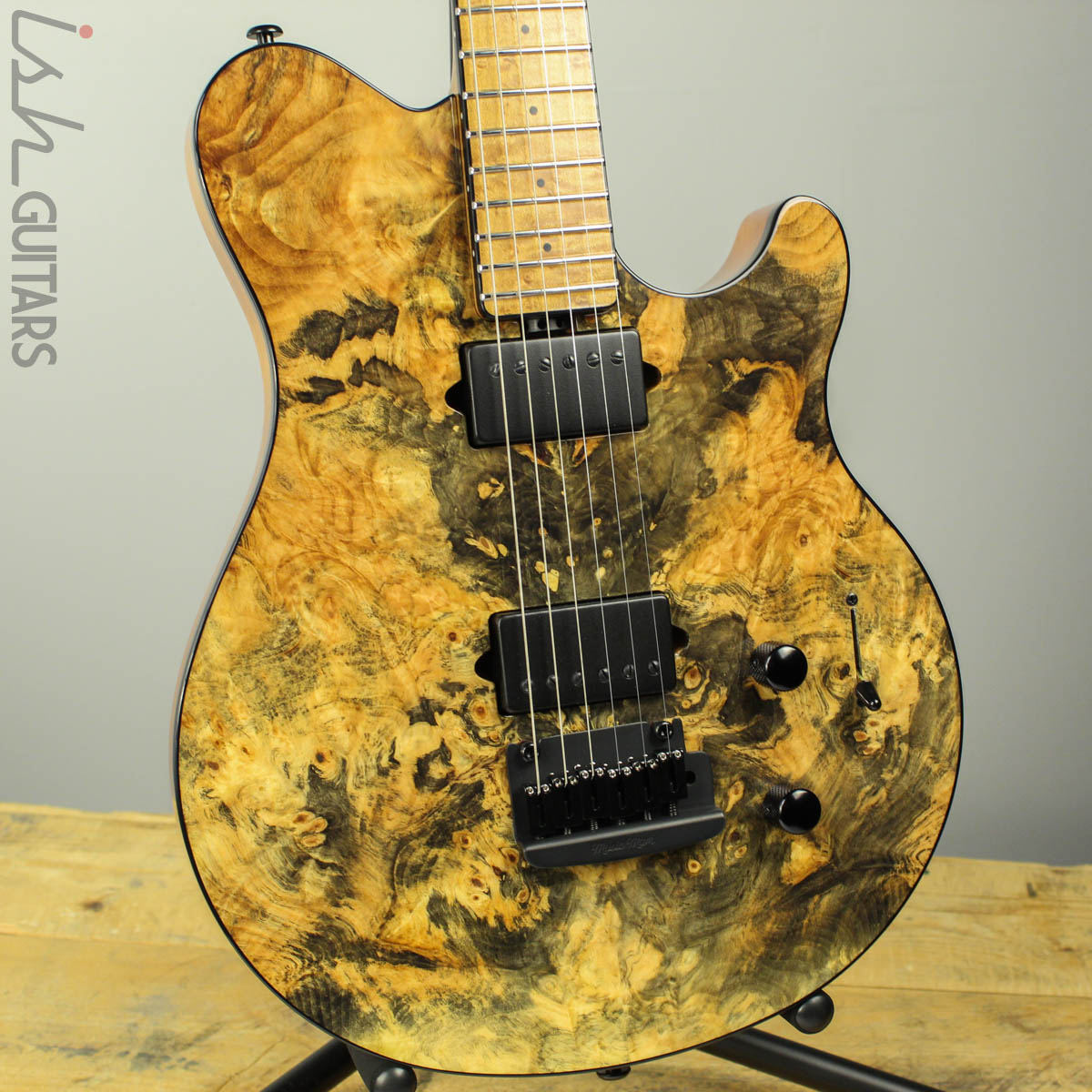 ギター sahana guitars buckeye burl 2017 Ernie Ball Music Man BFR Axis Super Sport Buckeye Burl – Ish