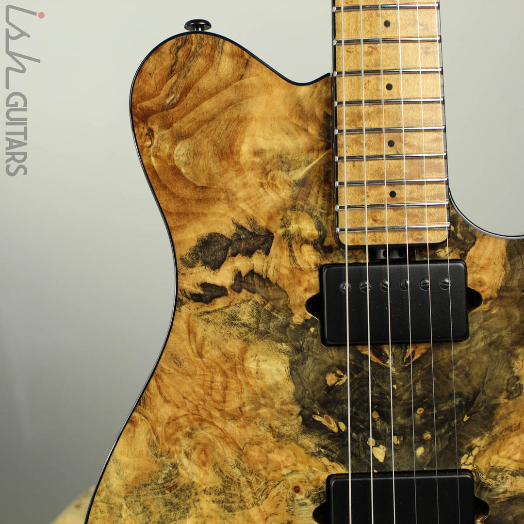 2017 Ernie Ball Music Man BFR Axis Super Sport Buckeye Burl