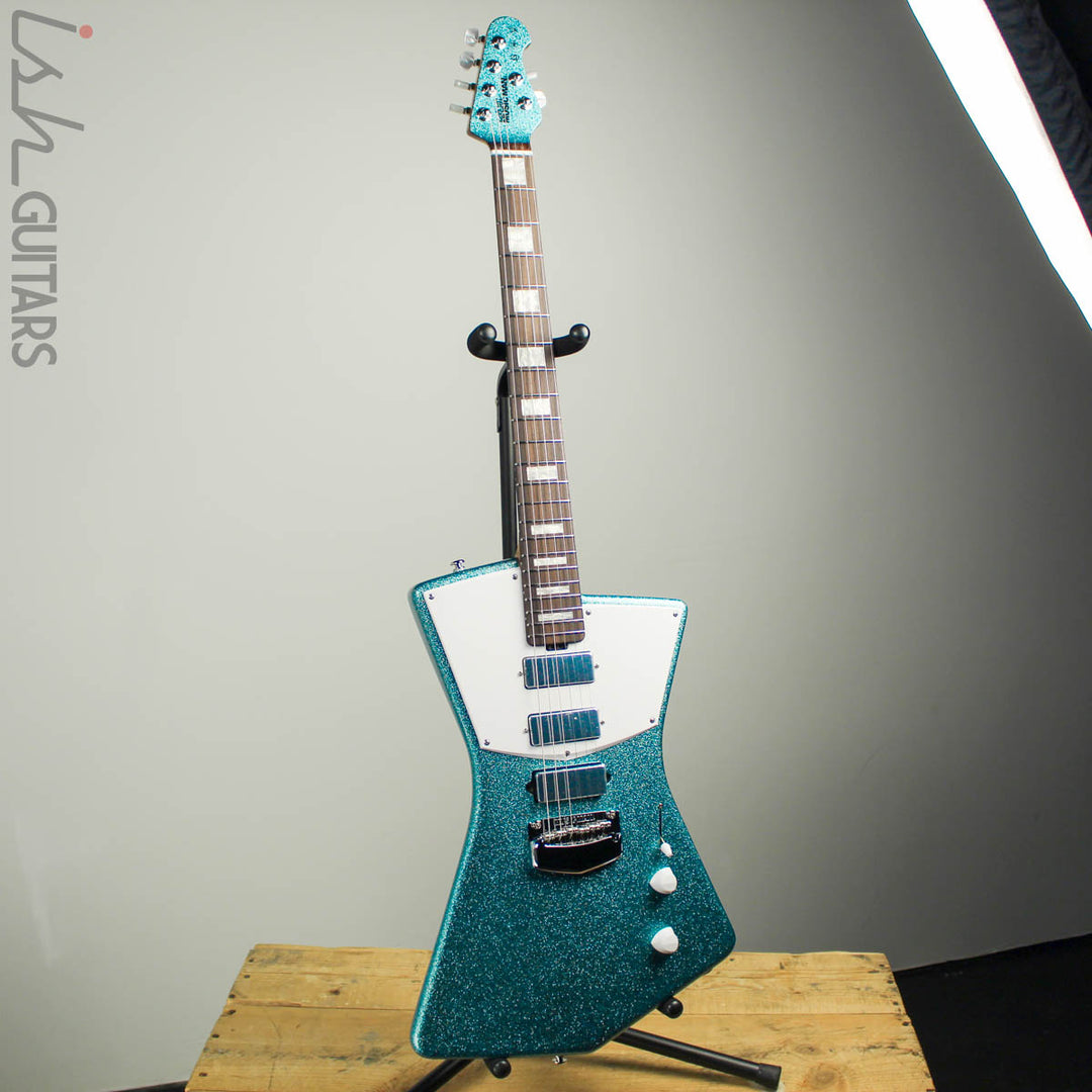 Ernie Ball Music Man BFR St. Vincent Turquoise Crush Sparkle HHH