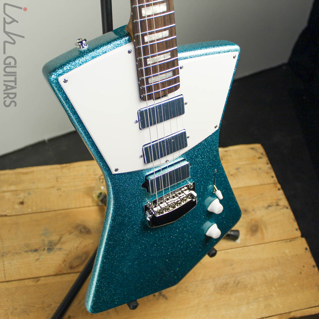 Ernie Ball Music Man BFR St. Vincent Turquoise Crush Sparkle HHH