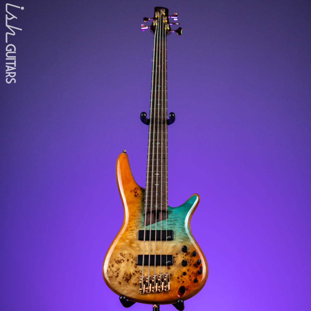 Ibanez Premium SR1605D 5-String Bass Autumn Sunset Sky Demo