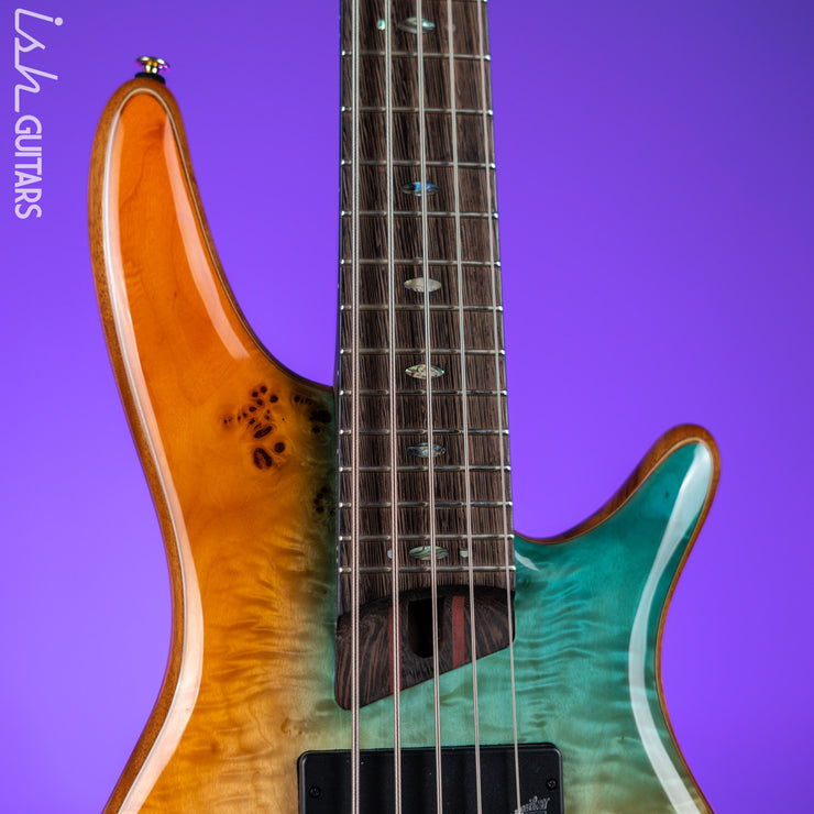 Ibanez Premium SR1605D 5-String Bass Autumn Sunset Sky Demo