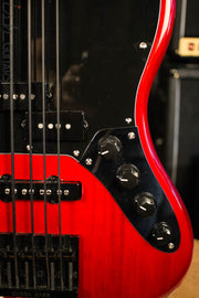 Squier Vintage Modified Jaguar V Special Red Electric Bass