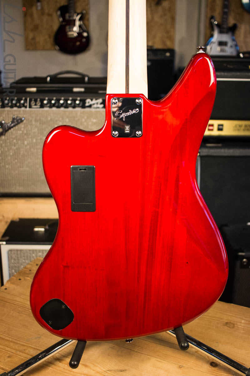 Squier Vintage Modified Jaguar V Special Red Electric Bass – Ish