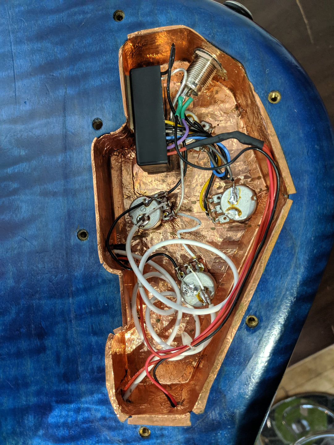 2004 Spector NS-JH6 Blue Flame Maple