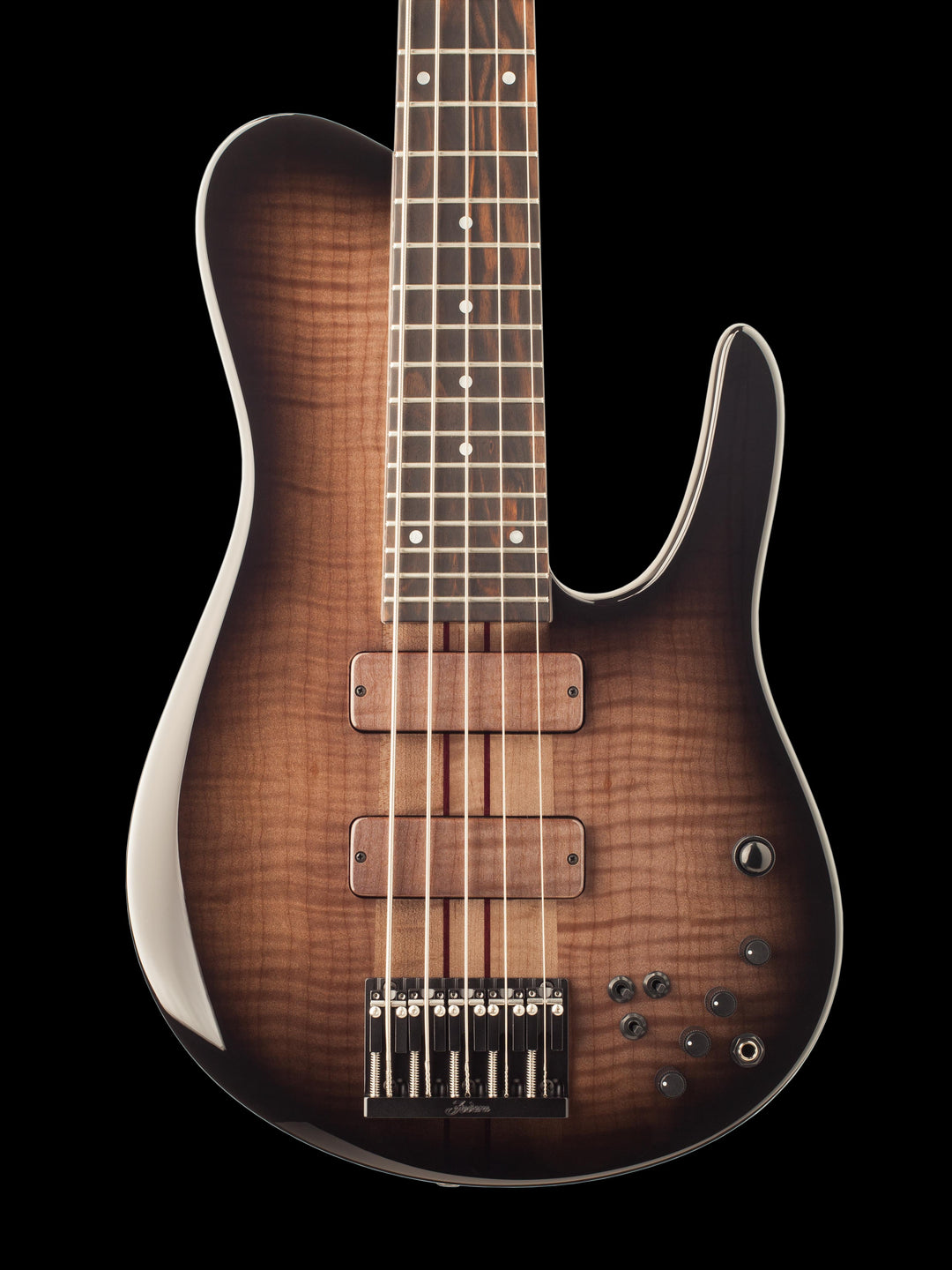 NAMM 2018 Fodera Imperial MG 5 String Elite Black Burst Bass Guitar