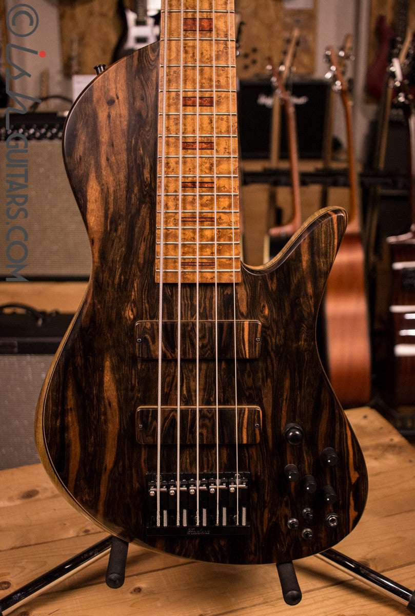 NAMM 2017 Fodera Macassar Ebony Emperor II 5 Elite