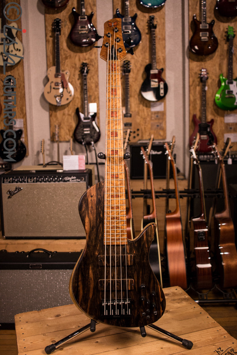 NAMM 2017 Fodera Macassar Ebony Emperor II 5 Elite