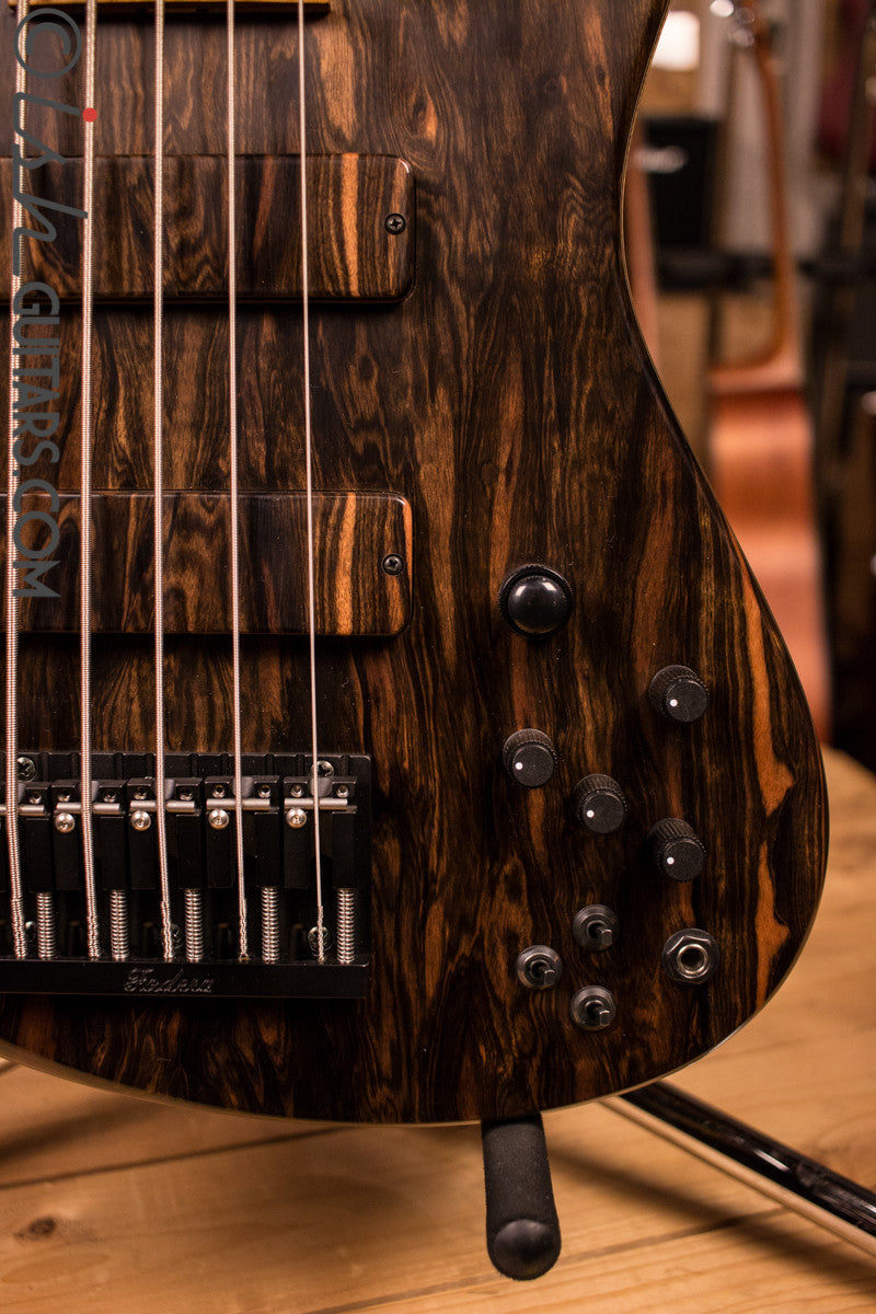 NAMM 2017 Fodera Macassar Ebony Emperor II 5 Elite