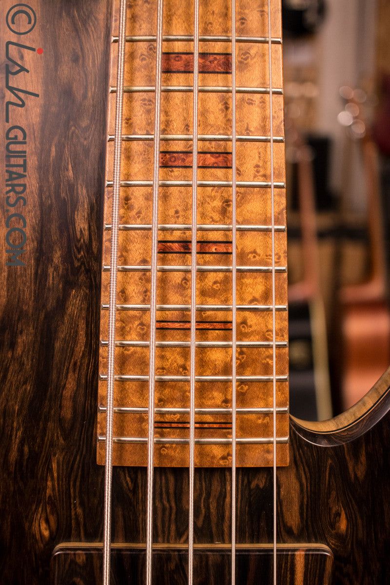 NAMM 2017 Fodera Macassar Ebony Emperor II 5 Elite