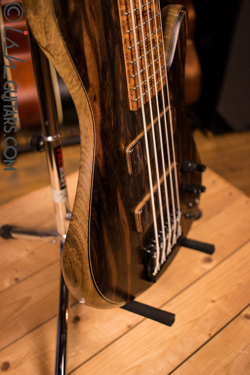 NAMM 2017 Fodera Macassar Ebony Emperor II 5 Elite