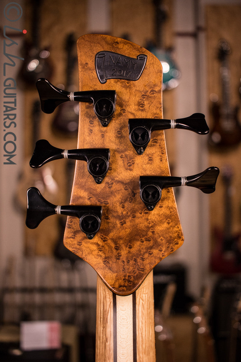 NAMM 2017 Fodera Macassar Ebony Emperor II 5 Elite