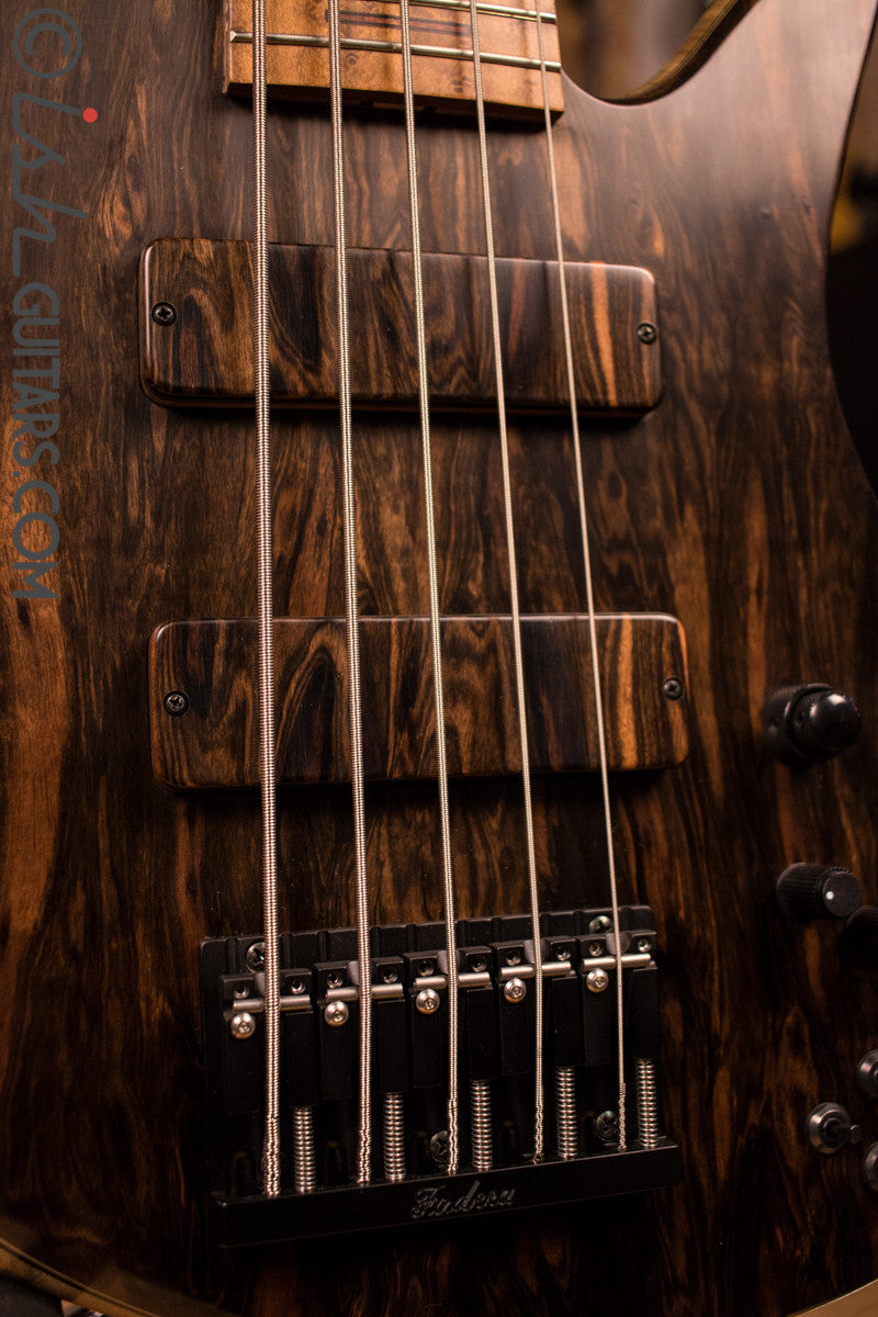 NAMM 2017 Fodera Macassar Ebony Emperor II 5 Elite