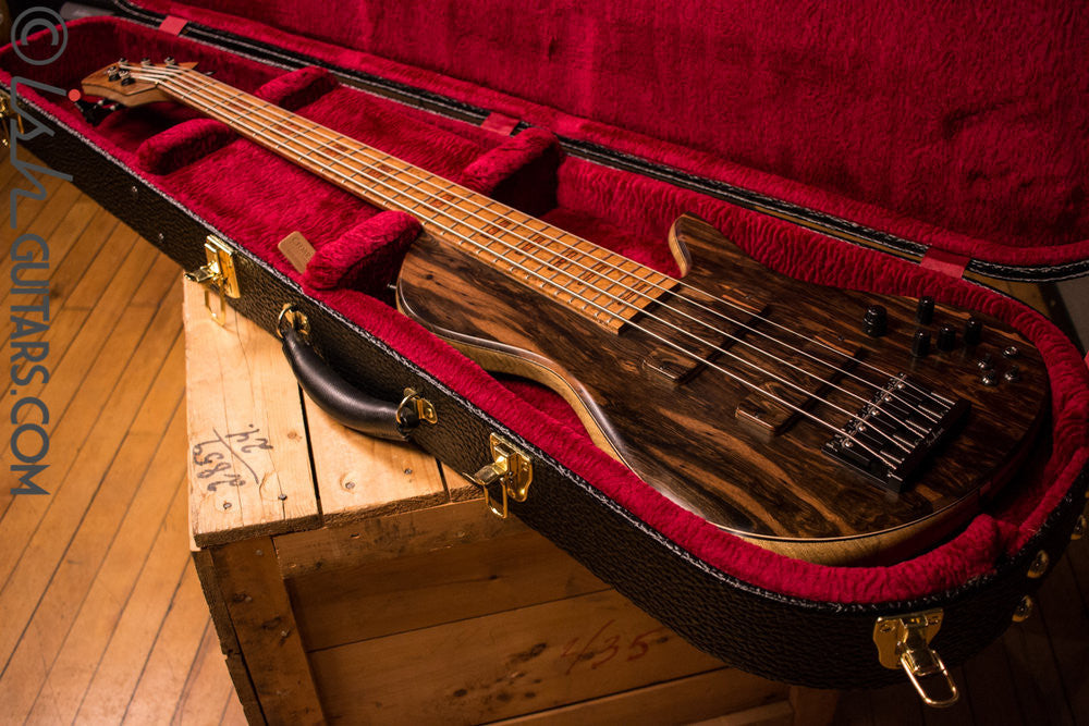 NAMM 2017 Fodera Macassar Ebony Emperor II 5 Elite