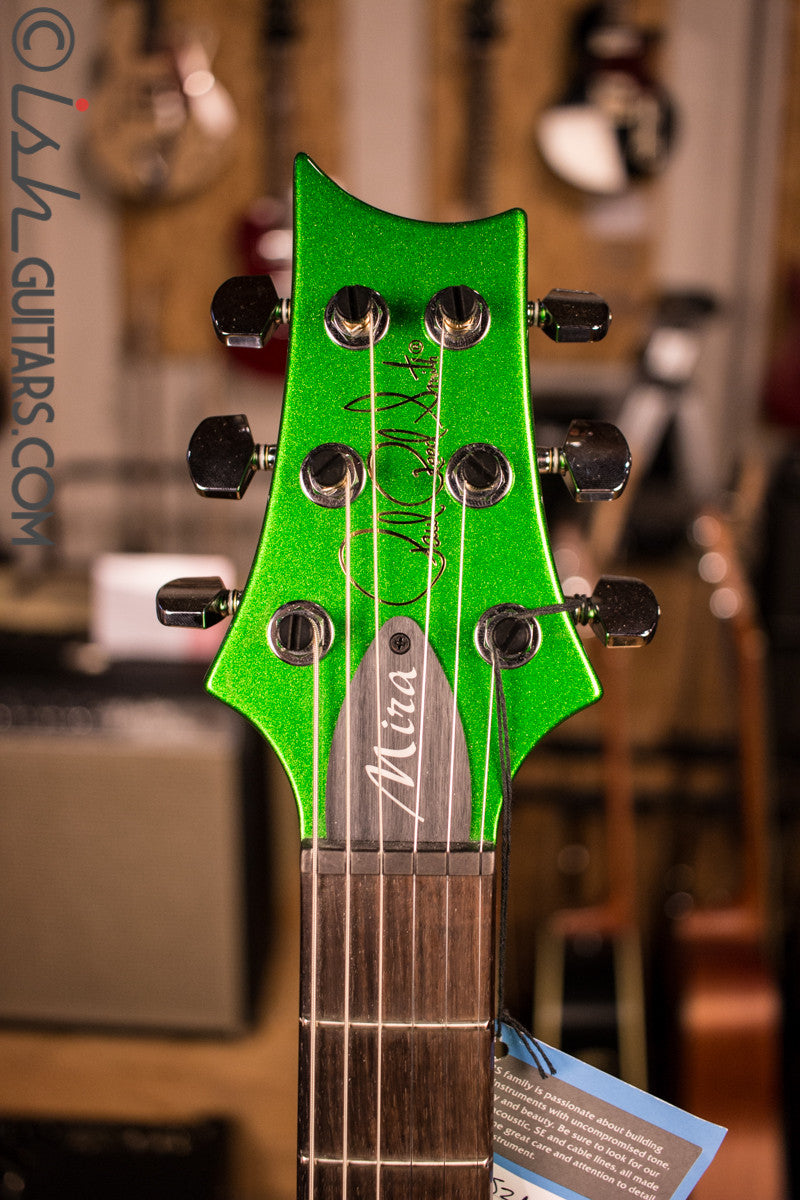 Paul Reed Smith S2 Mira Semi Hollow "Color of the Month" Jewel Lime Metallic