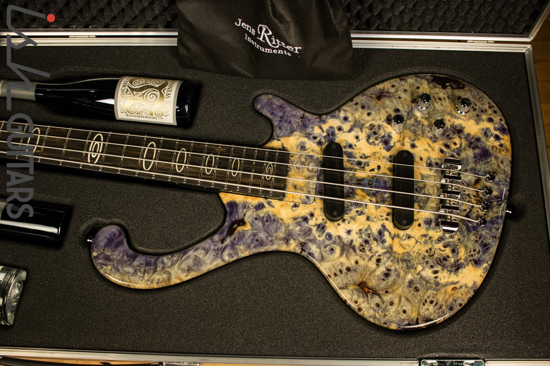 Ritter Roya 4 String 21st Anniversary "Drunken Burl" Bass Guitar