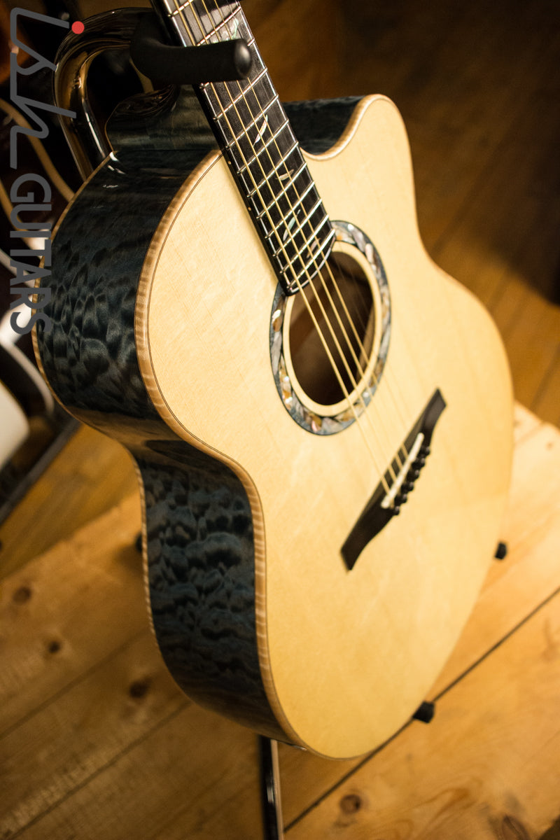 PRS Private Stock Angelus Acoustic Top Natural Blue Nightshade Back