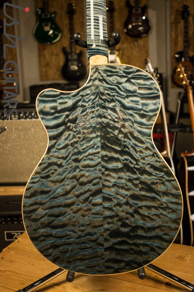PRS Private Stock Angelus Acoustic Top Natural Blue Nightshade Back