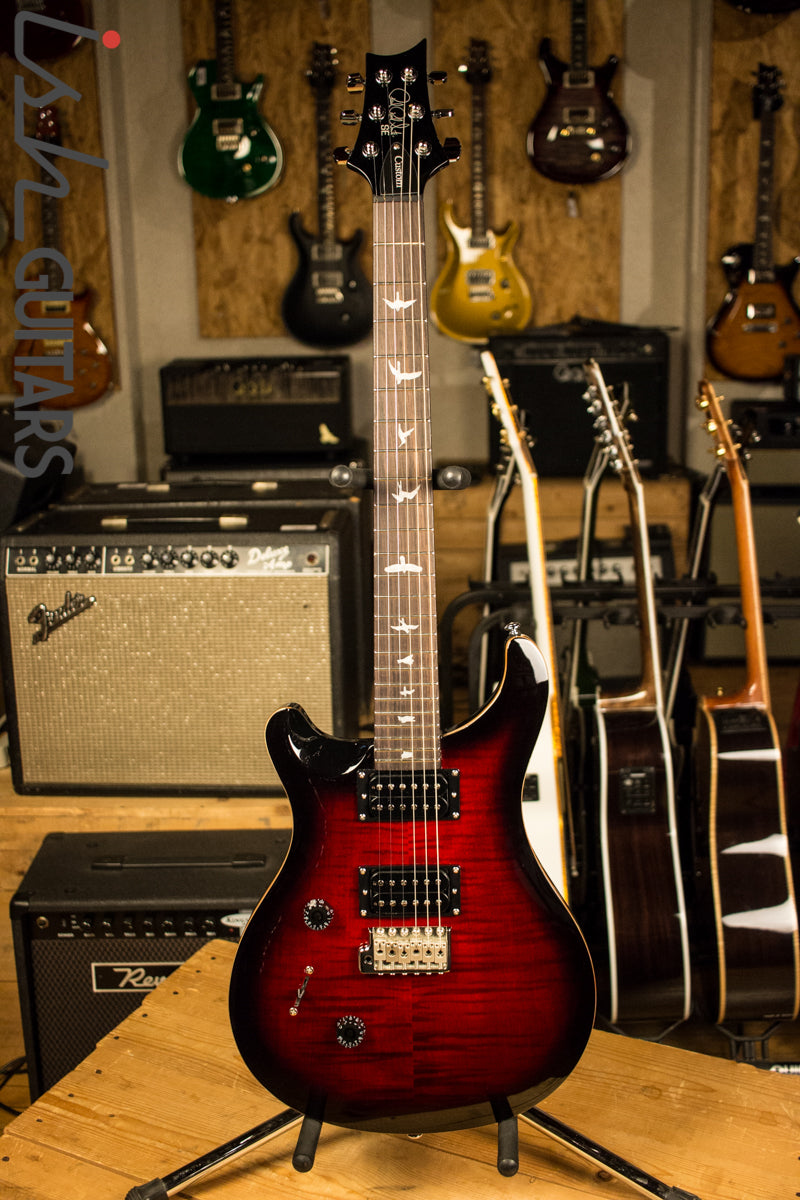 2018 Paul Reed Smith PRS SE Custom 24 Left Handed Lefty - Fire Red Burst