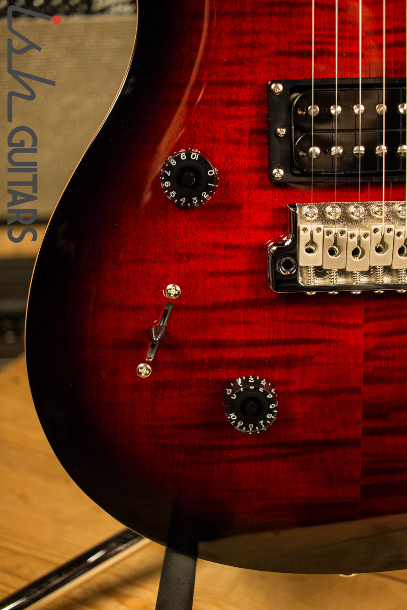 2018 Paul Reed Smith PRS SE Custom 24 Left Handed Lefty - Fire Red Burst