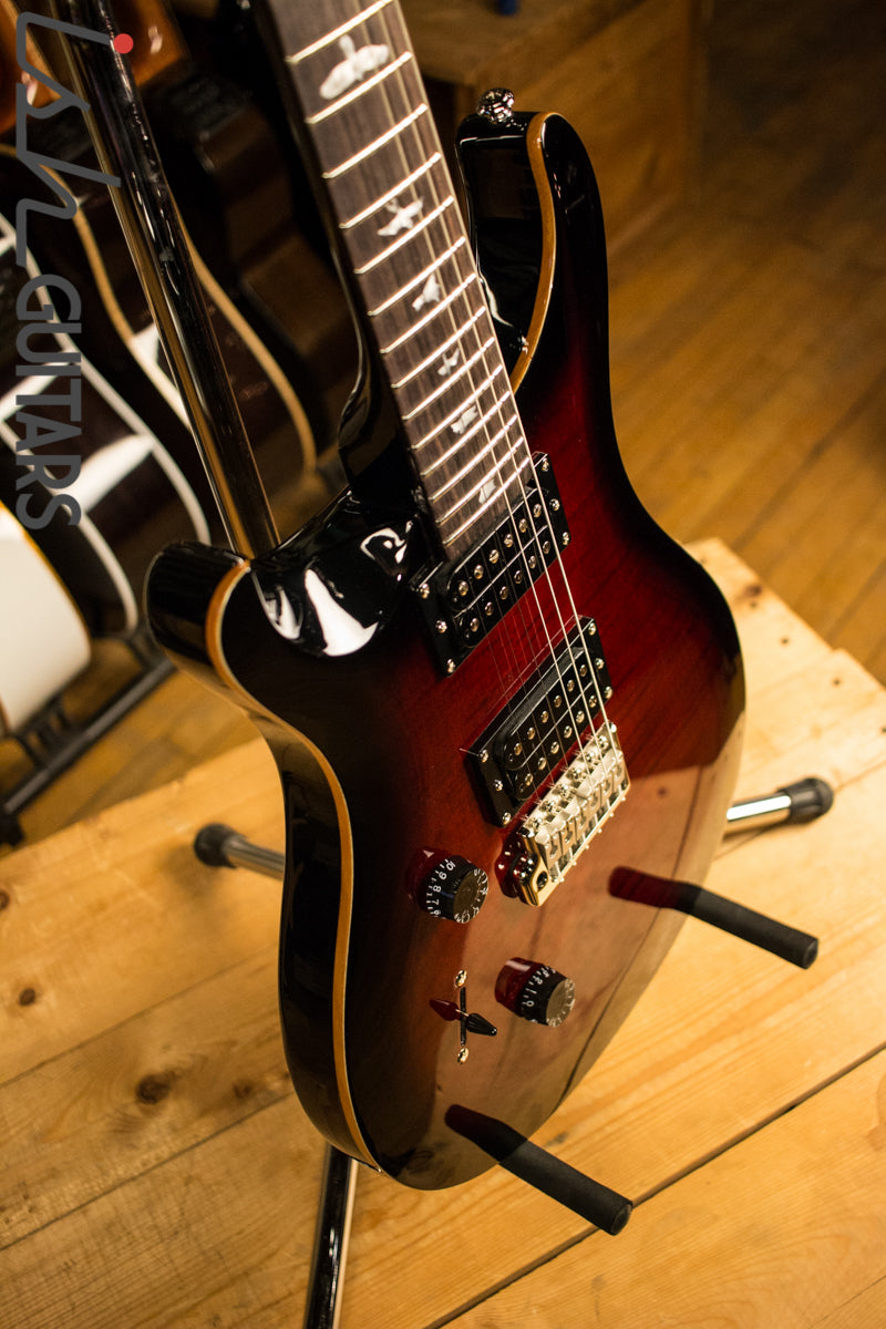 2018 Paul Reed Smith PRS SE Custom 24 Left Handed Lefty - Fire Red Burst