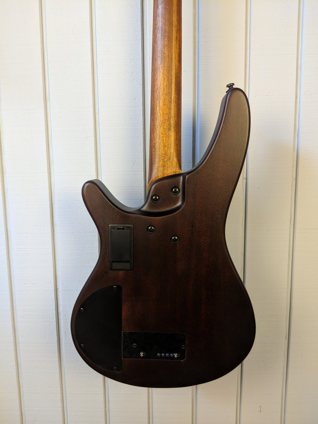 2018 Ibanez SRH500FNNF Fretless Natural Brown Burst Flat