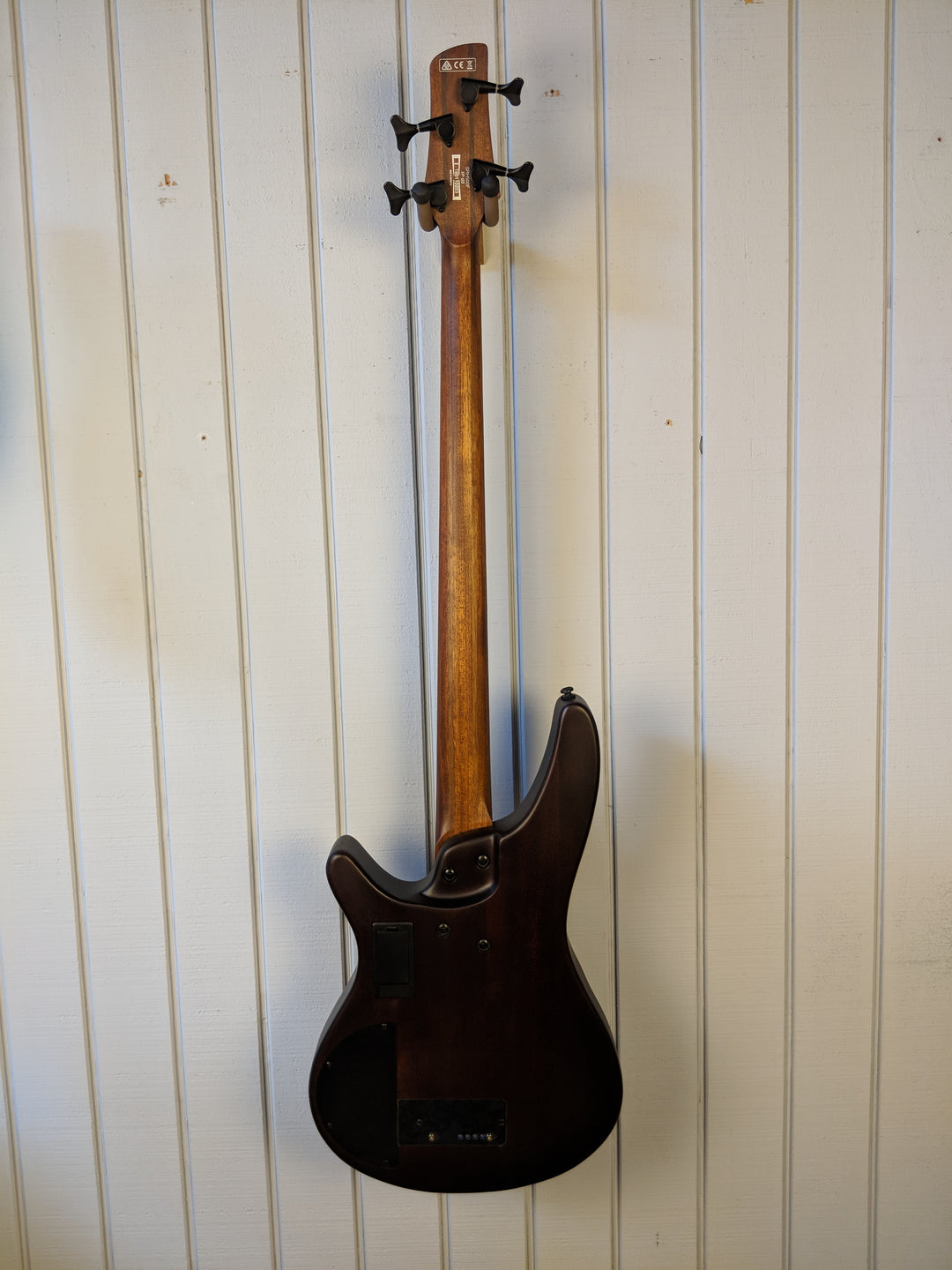 2018 Ibanez SRH500FNNF Fretless Natural Brown Burst Flat