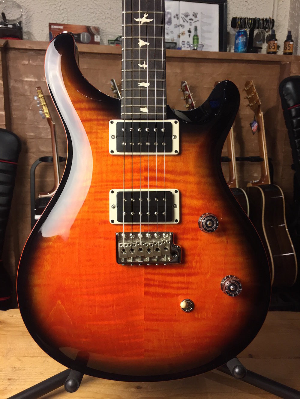 Paul Reed Smith CE24 Orange Burst CUSTOM color Orange Binding Matte Black Neck