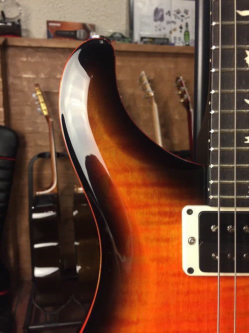 Paul Reed Smith CE24 Orange Burst CUSTOM color Orange Binding Matte Black Neck