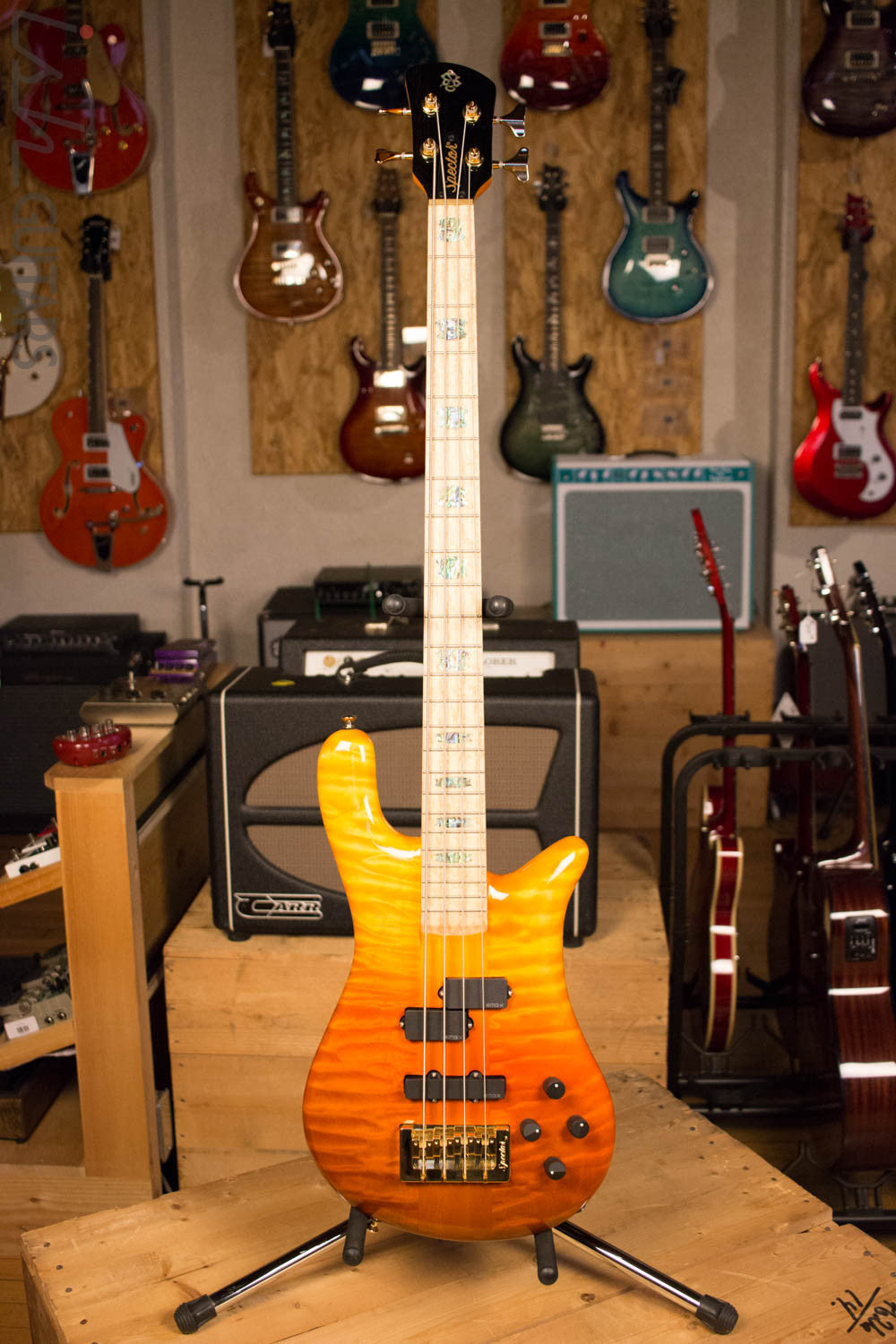 Spector NS-2 Sunset Fade USA Premium Quilted Maple