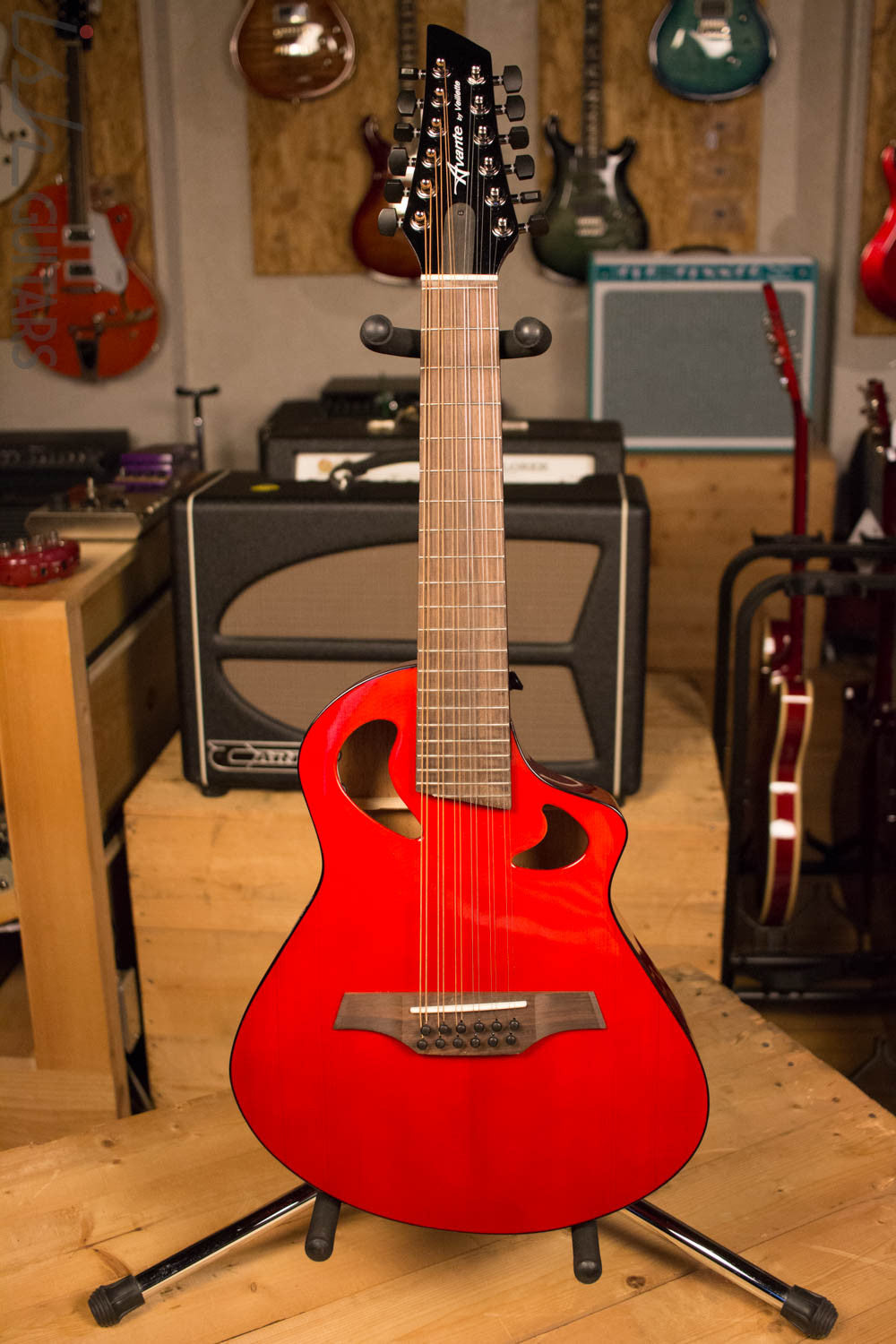 Veillette Avante Gryphon 12 String Acoustic Guitar AG12VM Red