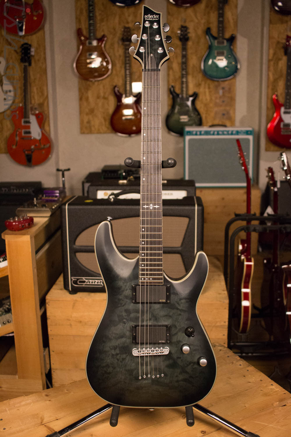 Schecter C1 Platinum Electric Guitar EMG Pickups