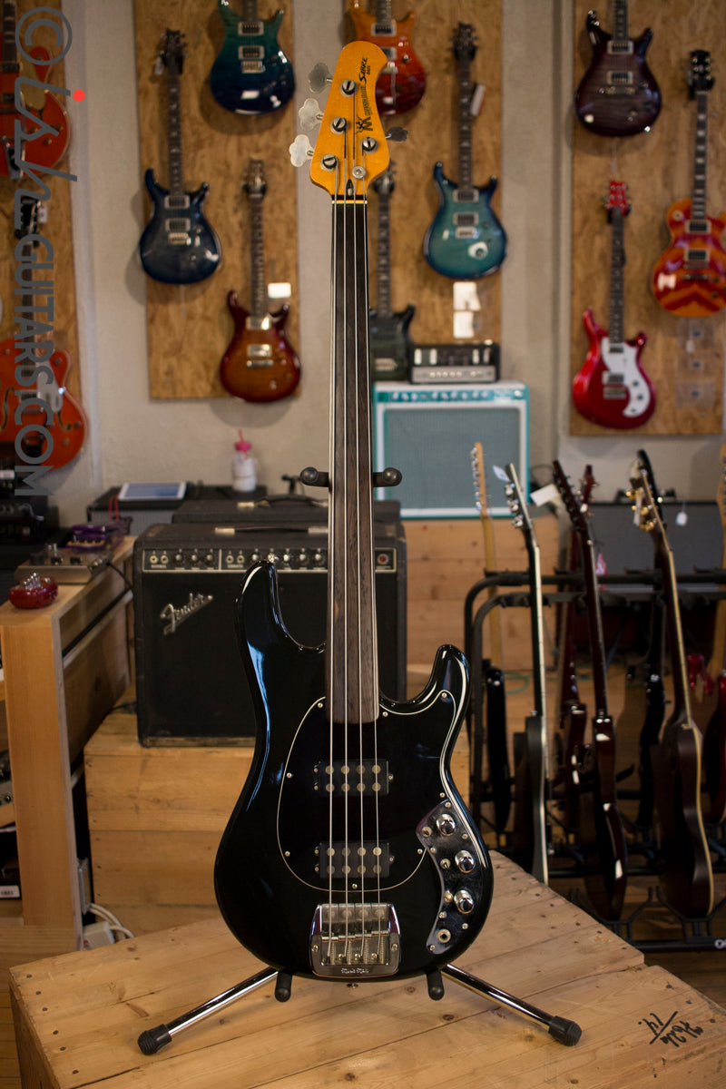 1978 Musicman Sabre Fretless HH Black with Case 