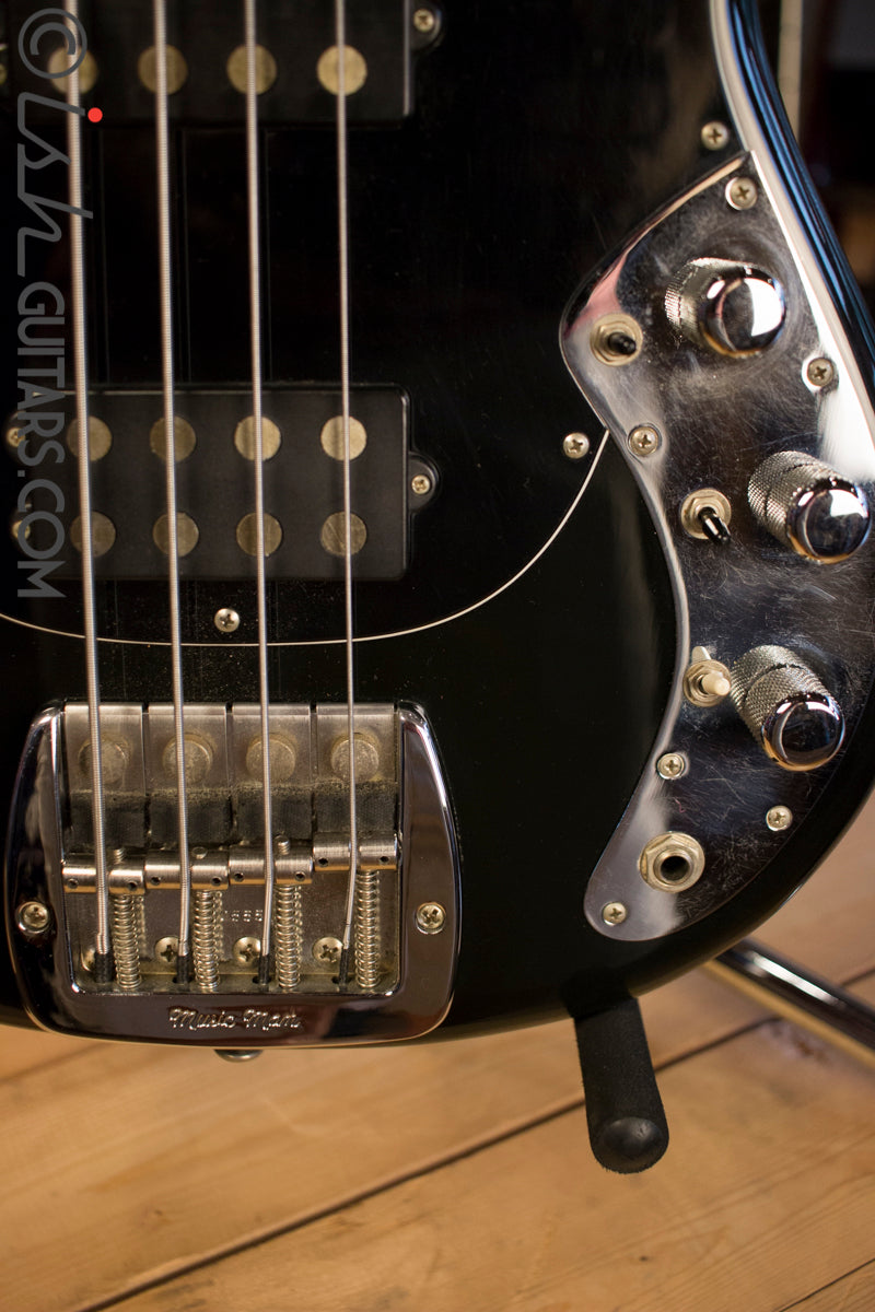 1978 Musicman Sabre Fretless HH Black with Case 